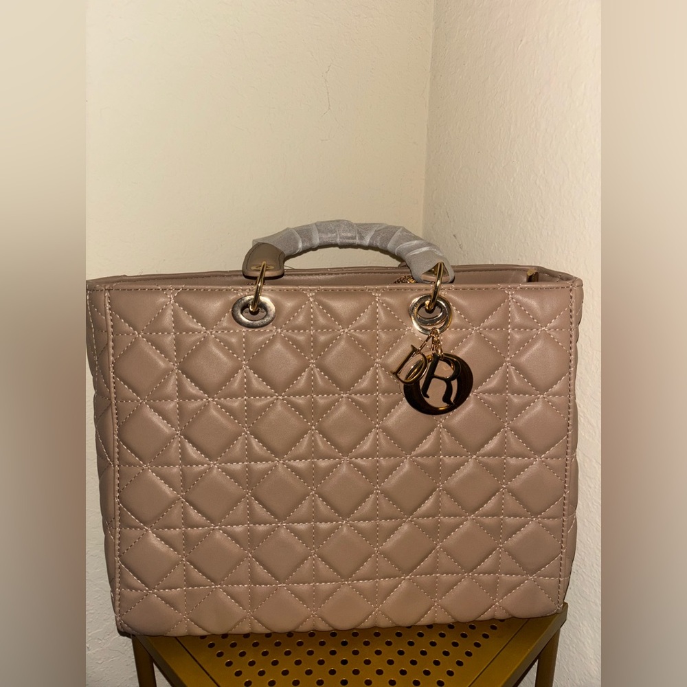 Tan Quilted Women's Bag